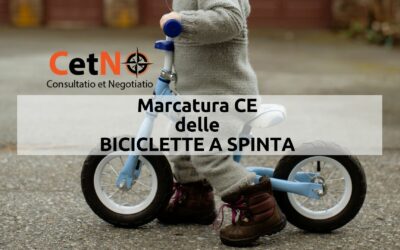 Marcatura CE biciclette a spinta