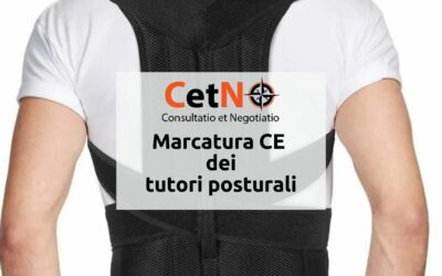 Marcatura CE tutori posturali